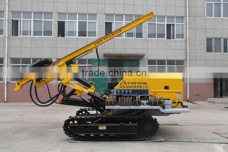 slope project soil nailing track bore hole drilling machine CTQ-G140YF