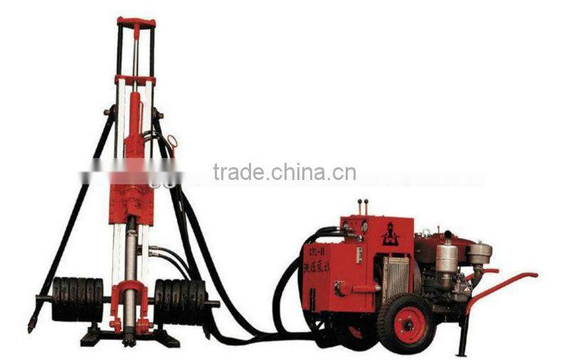 HFQ100 DTH drilling rig portable air & hydraulic drilling rig
