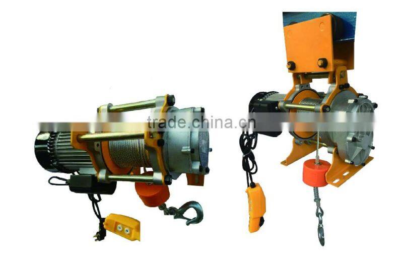 Electric wire rope hoist with trolley