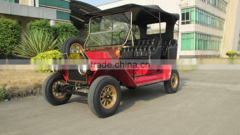 Reliable quality elegant shape 4 wheel 5KW classic mini model T golf car