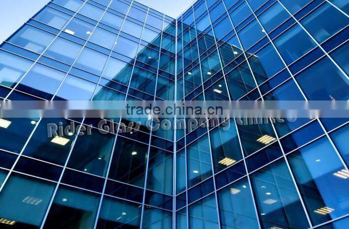 3-6mm Ford Blue Tempered Glass Reflective Glass with AS/NZS2208