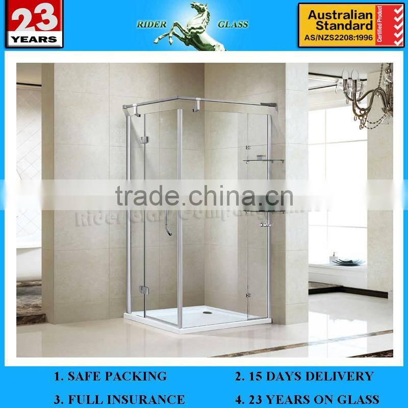 10MM-12MM Rectangle Style Sliding Door Shower Room Glass Supply