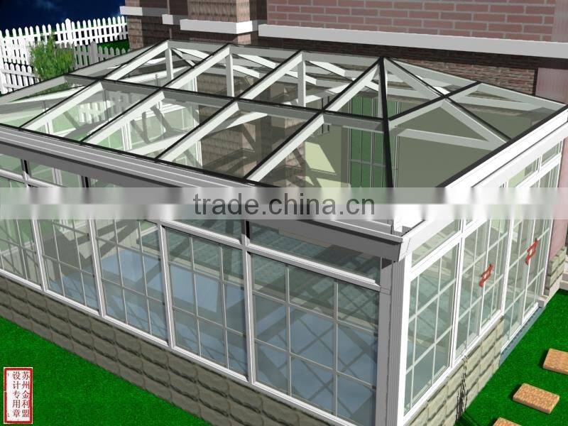 High quality Aluminum Profile for mill finished/anodized aluminium alloy frame 6063 for sunroom