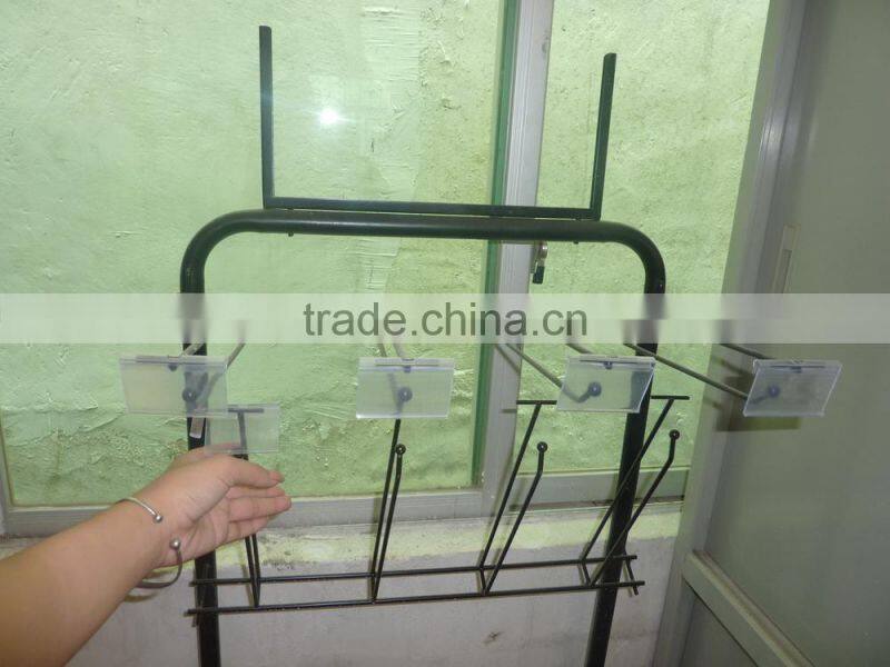 Customized Multi-tier Floor-standing Metal Display Hanging Hooks