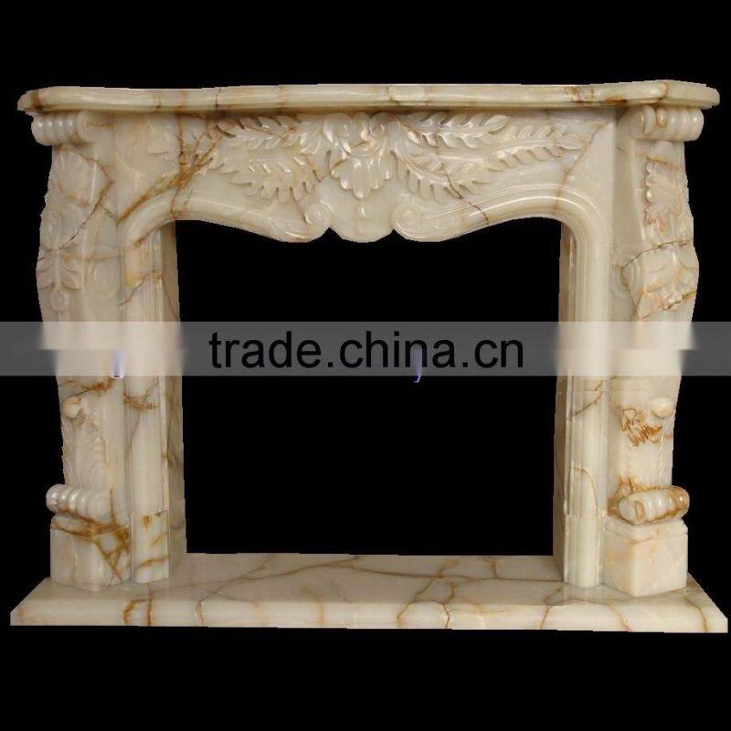 BEAUTIFUL MULTI GREEN ONYX FIREPLACES
