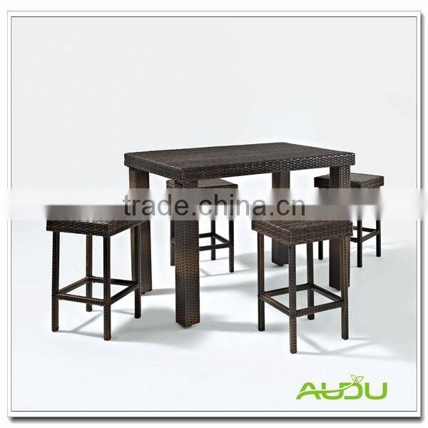 Audu Four Seater Table/Outdoor Four Stools Seaters Table