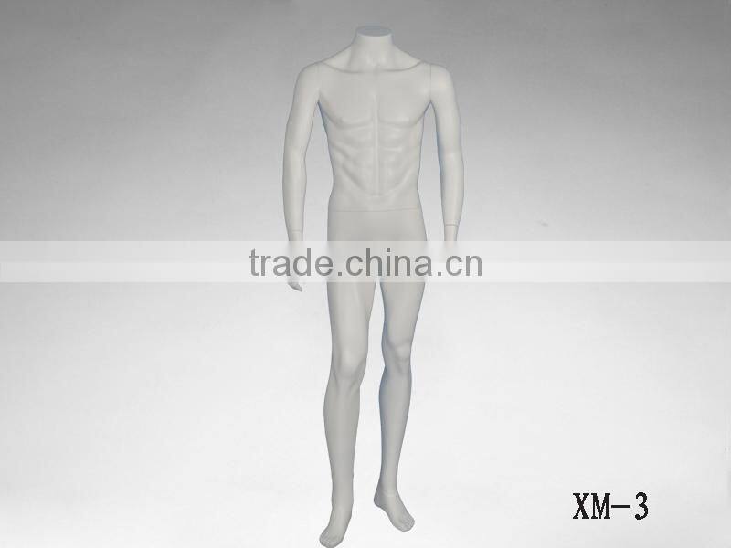 headless movable garment display male mannequin for sale