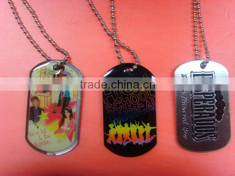 Custom Metal dog tag with logo Debossed