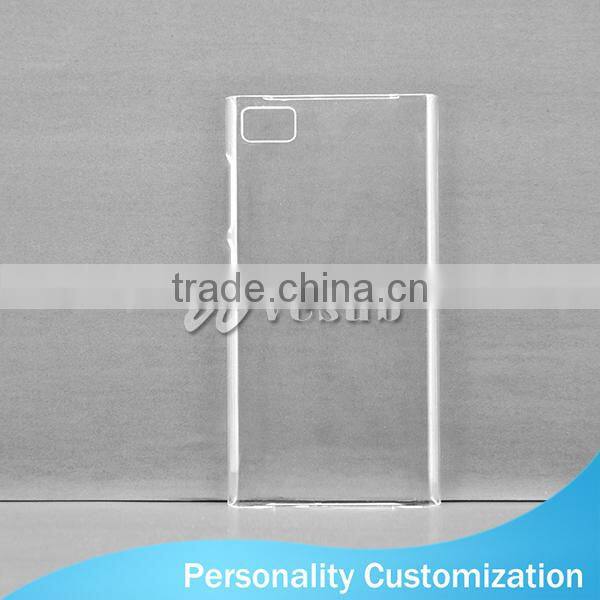 Wholesale Latest Custom Design Light Weight 3D Clear Blank Sublimation Plastic Cell Phone Case For Xiaomi Mi3