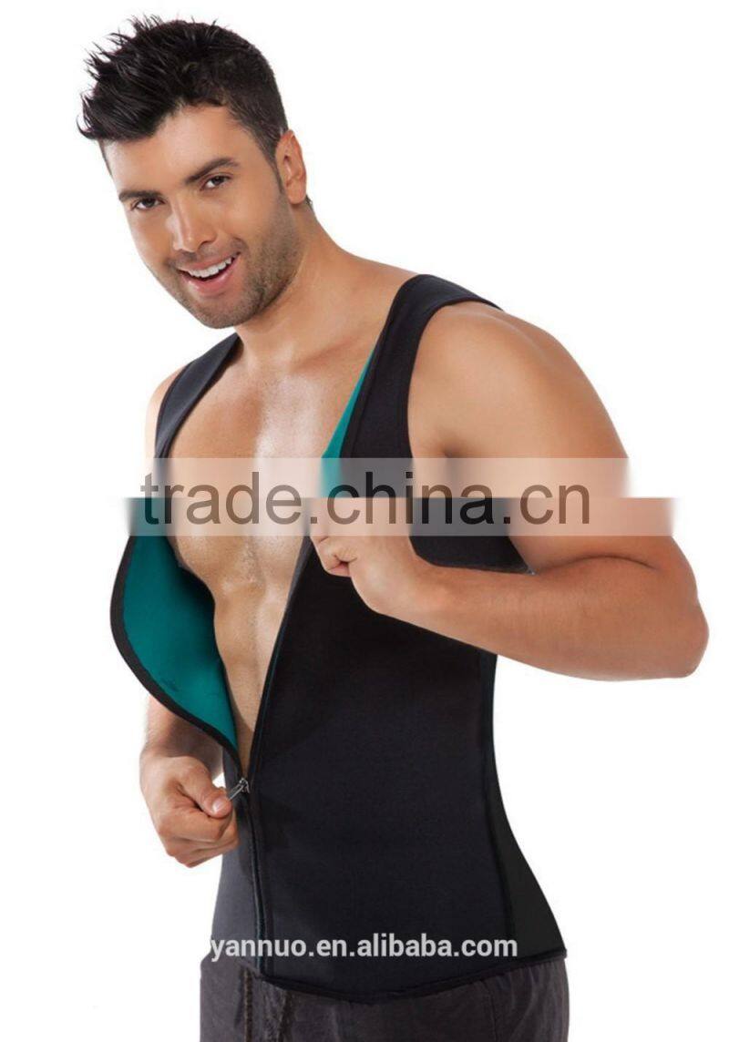 HOT SHAPERS neotex Both sides of the zipper abdomen fat burning vest body sculpting clothing
