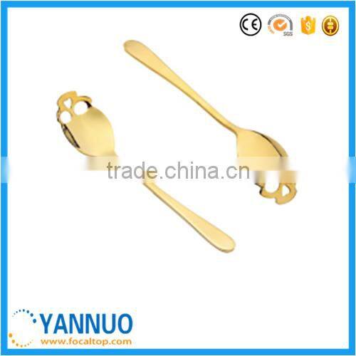 Easter Syle Skull Vacuum Plating Stainless Steel Spoons