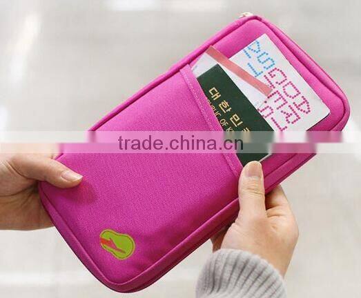 CY151 Travel Card Cash Document Organizer Wallet Rfid Blocking Passport Holder
