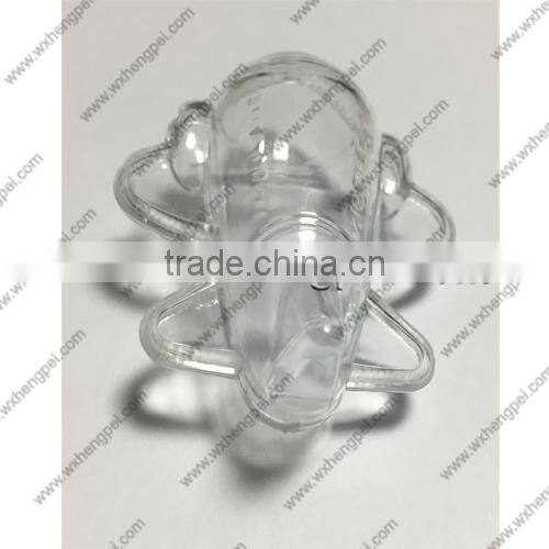 Cleverish portable cute transparent plane plastic storage jewelry wedding box kit