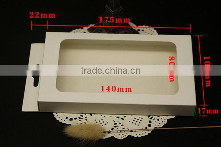 White Paper box packaging for phone case ,Custom kraft paper packaging box