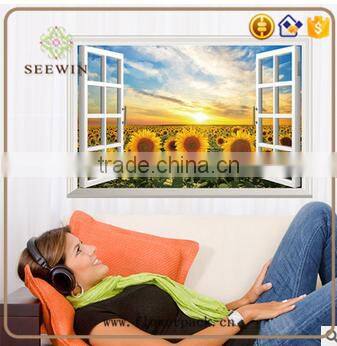 home decoration decorative sunflower 3d wall sticker