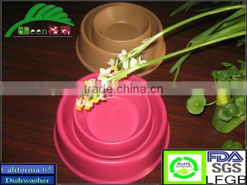 Eco-friendly bamboo fiber feeder for pets