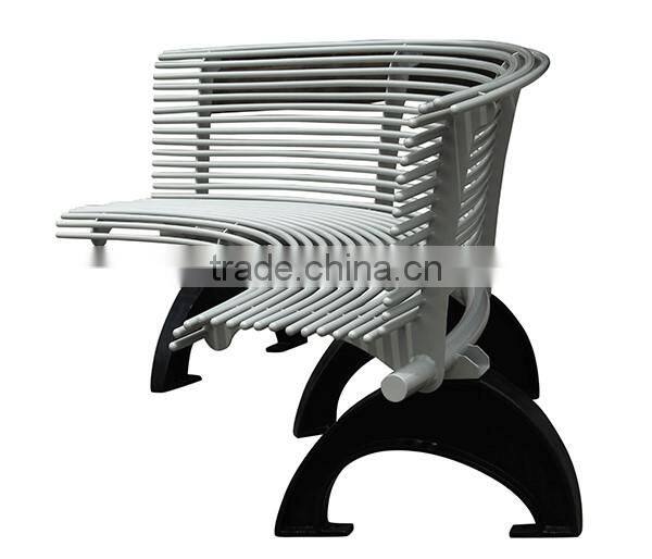Steel Metal modern commercial seating benches