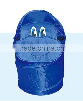 Blue Cartoon Kid Foldable Pop-Up Laundry Hamper Basket