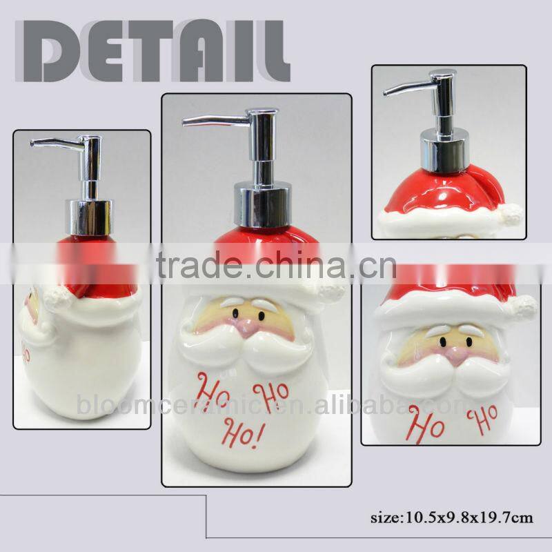 Christmas decoration santa claus shape shampoo bottle