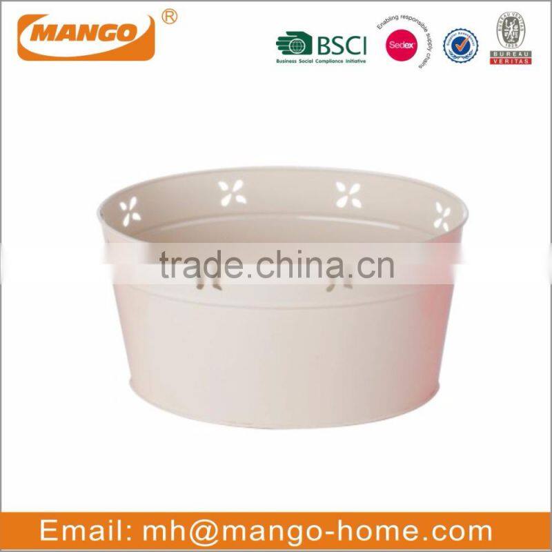 wholesale home decorative galvanized steel metal storage tray