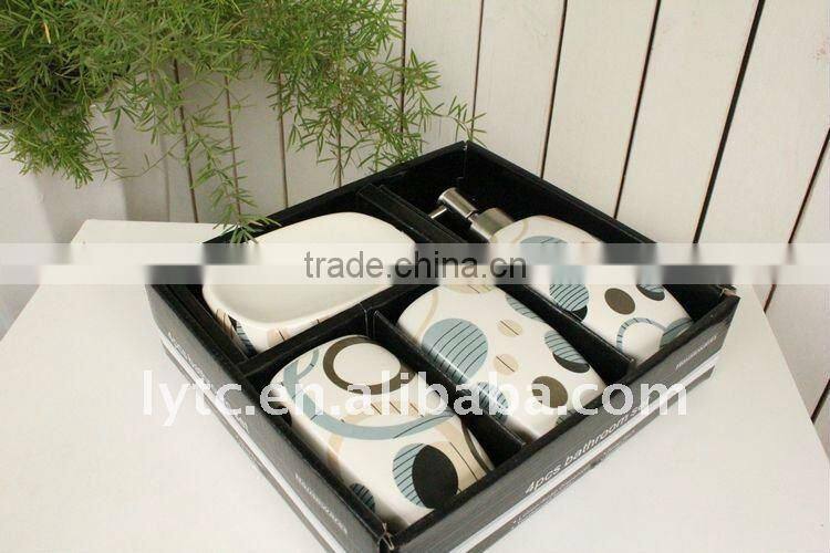 5pcs ceramic bath set as gift