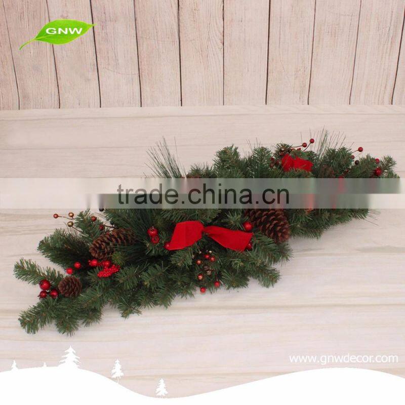 GNW CHGR-1607033 New arrival Customized Wholeasle Beautiful colorful Artificial Christmas garland for home decoration