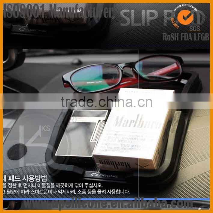 Silicone Rubber Proof Anti Skid car dashboard sticky pad ,Non Slip Washable Reusable Auto Car Dashboard Interior Decoration