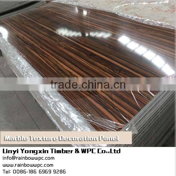 light reflection decorative wall panels for bathroom, marble texture composite facade cladding