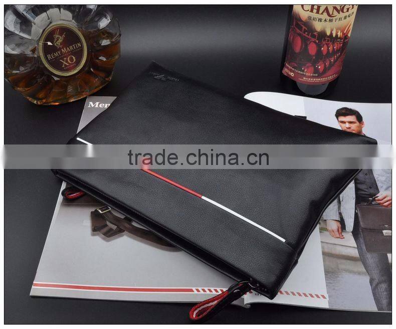 Men's Leather Handbag Genuine Leather Hand Bag Clutch bag top grain leather