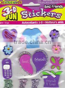 2017 hot sale professional design top quality new products custom home wall decoration felt cell phone sticker made in China