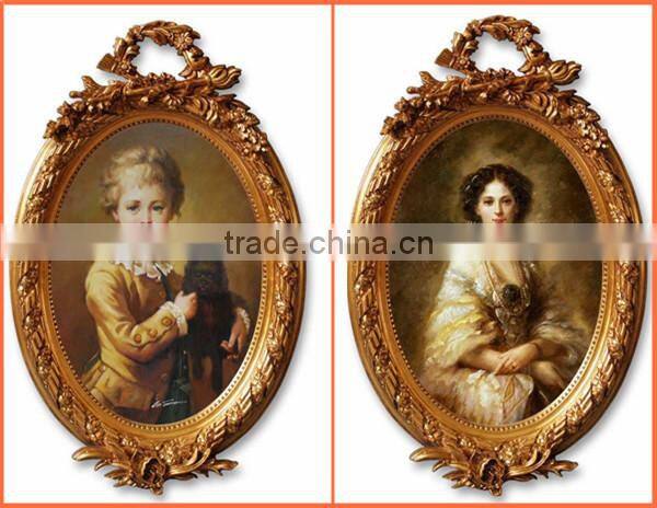 FA-048G-01 Leading vintage frames oil painting for wall decor in 2 sizes
