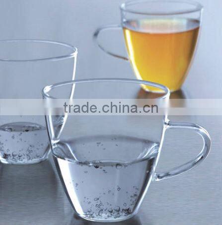New style glass cup with handle