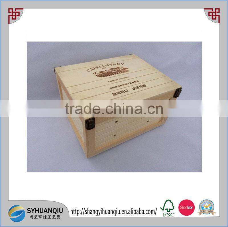 Hand made vintage wooden wine crate wholesale,wooden wine boxes for sale