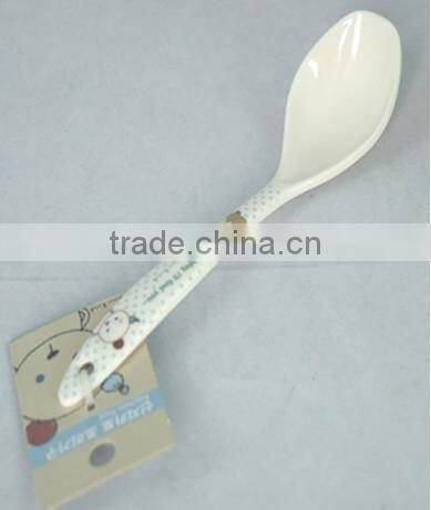 Meneed bear print melamine plastic salad spoon for promotion