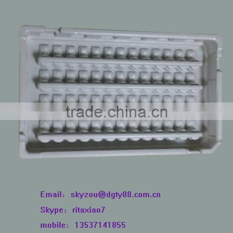 large vacuum thermoforming blister plastic tray with many dividers