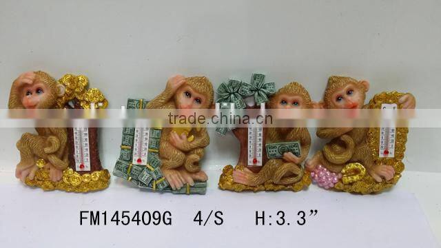 Resin 2016 Newest Russian Monkey Shape Fridge Magnet