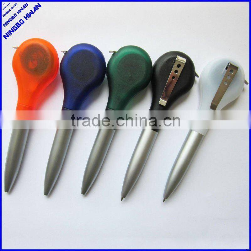 Quality metallic color plastic caliper pen for office promotion