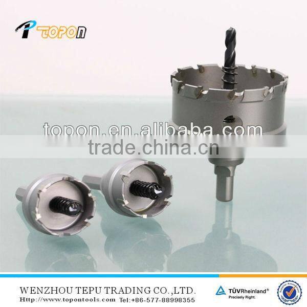 40CR Tungsten carbide tipped hole saw tct metal hole cutter For cutting stainless steel