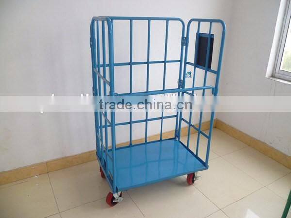 Wholesale Korea Folding Storage Steel Heavy duty Roll Container With Caster RC-01