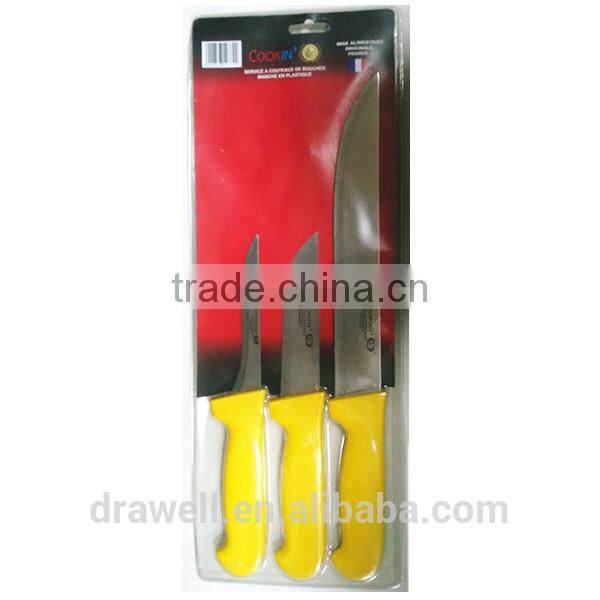 KN3224 2Pcs Colourful Plastic Handle chef knife sets