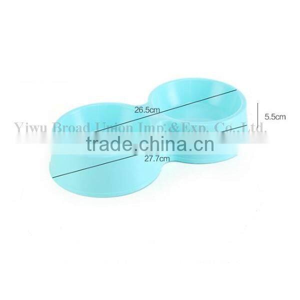 High Quality Double Plastic Travel Dog Food Bowl