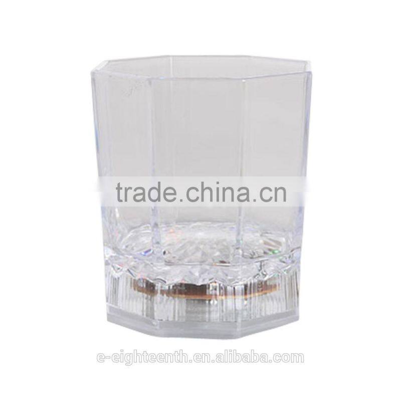2016 fancy Mini LED Colorful Bar Pub Beer Wine Cup Party Flashing Light Glass mug