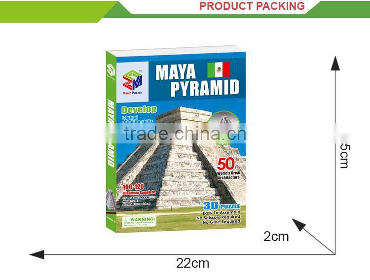 Funny 3d intelligence pyramid model children puzzle game