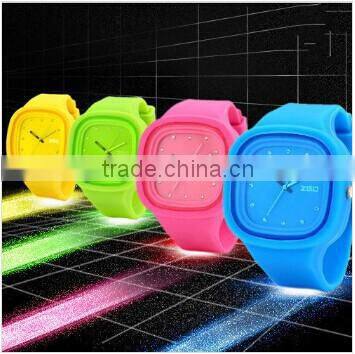 alibaba express multicolor silicone interchange watch wholesale square jelly silicone watch