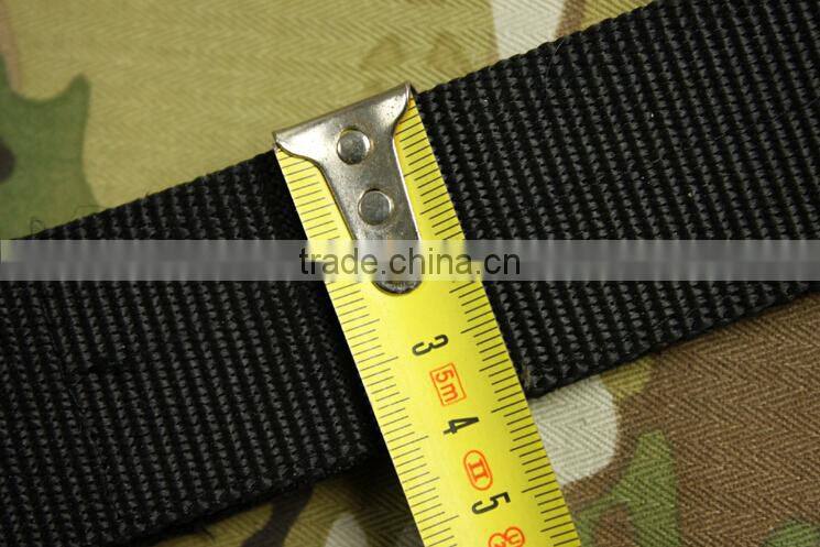 high quality black big D metal buckle military tactical combat belts