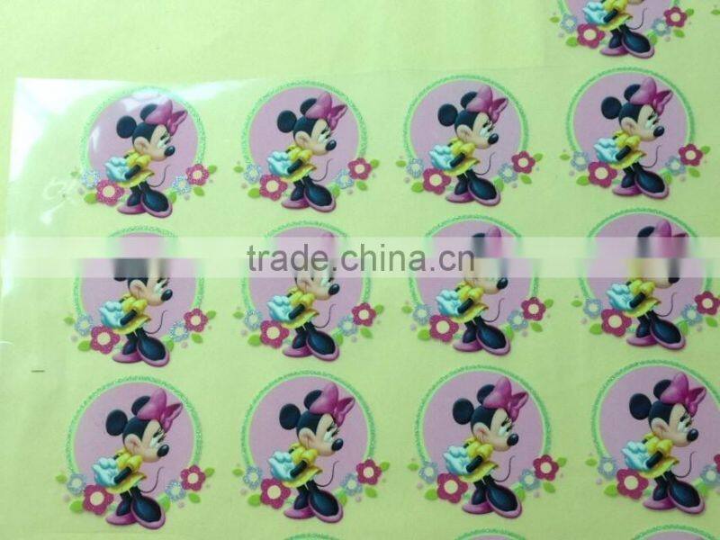 New customized cartoon heat transfer paper for chlidren's clothing