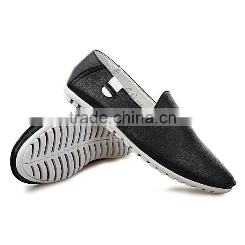 microfiber leather new model style fashion casual peas shoes for men have sample, men leather casual shoes price cheap