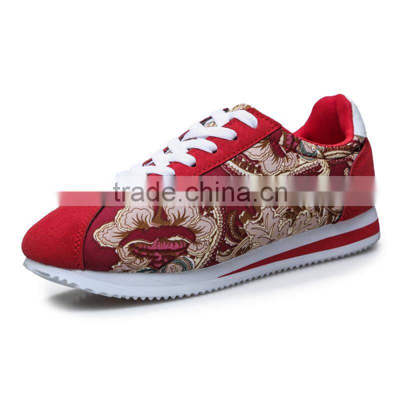 fashion autum running shoe sport men, good quality leather male sport shoes running cortez for men jogging