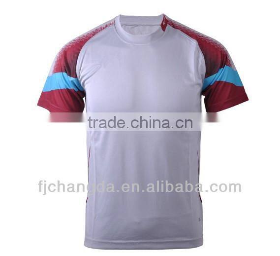 Custom dri fit polyester gym shirts for men