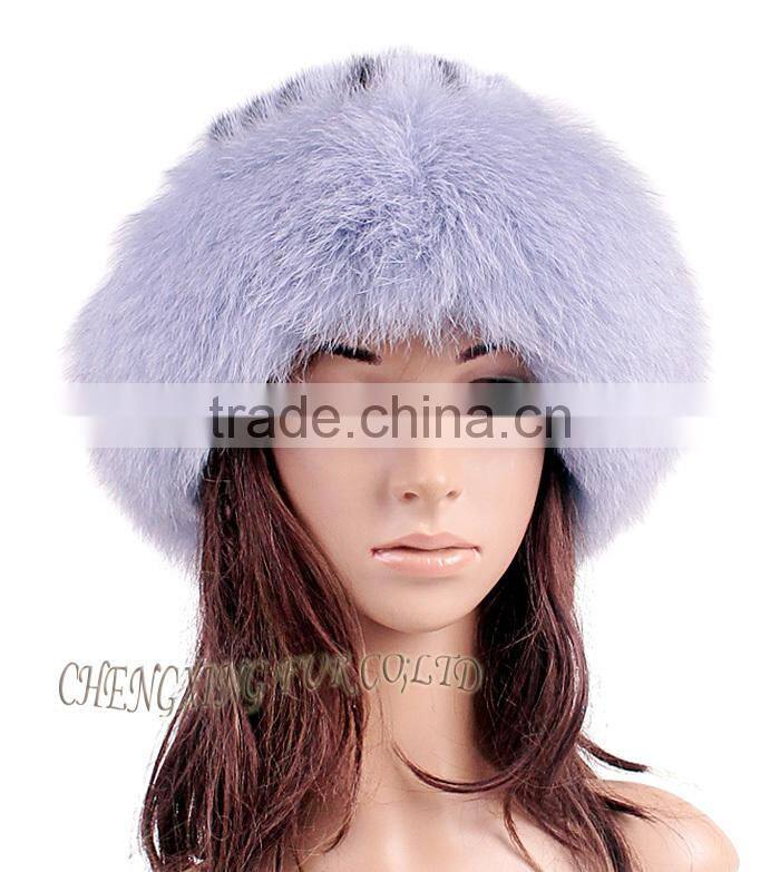 CX-C-156D Hot Selling New Products Fashion Real Mink Fur Hat With Fox Trim